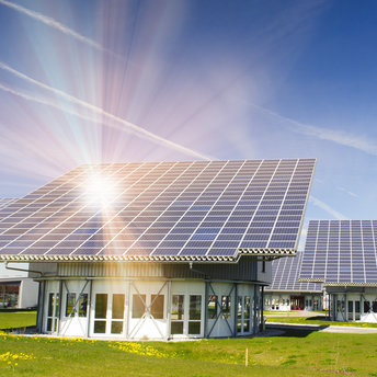 Sonnendach aus Solarmodulen